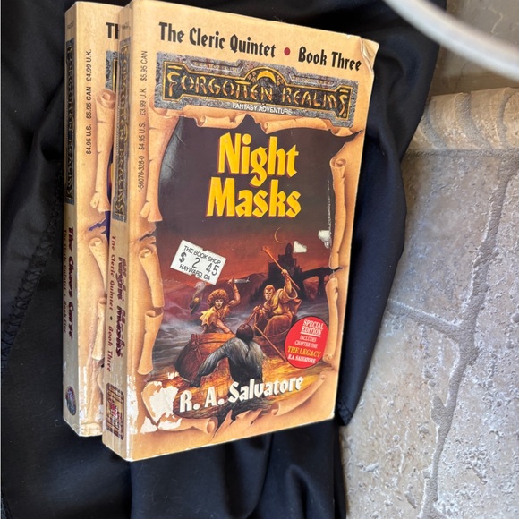 Forgotten Realms Vintage Book Set of 4 Titles Fallen Fortress Canticle Night - Picture 4 of 6